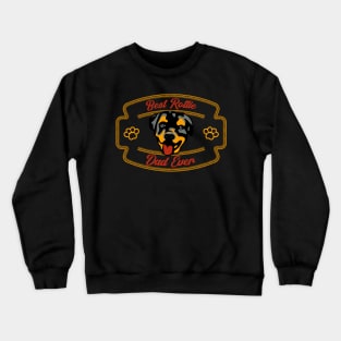 Rottweiler Dad Dog Lover Vintage Dogs Crewneck Sweatshirt